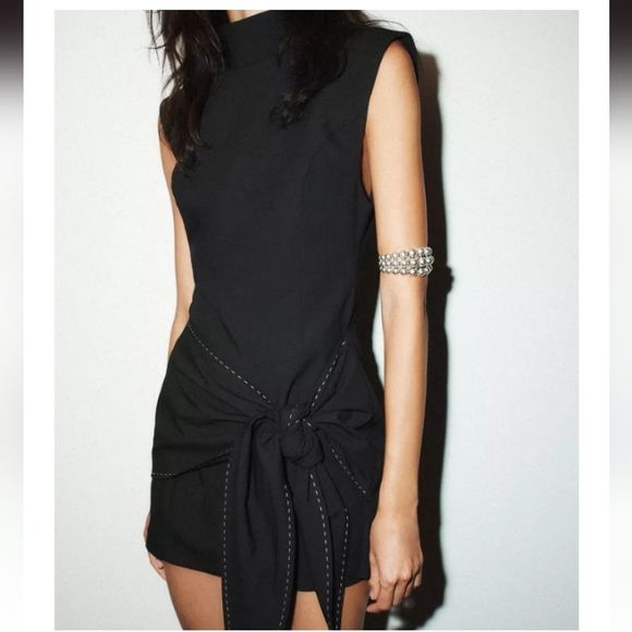Zara Black Midi Dress - Picture 5 of 6